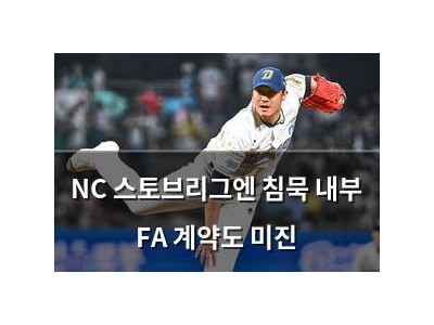 NC 스토브리그엔 침묵 내부 FA 계약도 미진