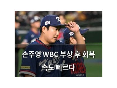 손주영 WBC 부상 후 회복 속도 빠르다