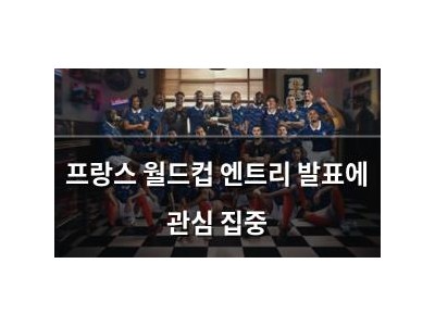 프랑스 월드컵 엔트리 발표에 관심 집중