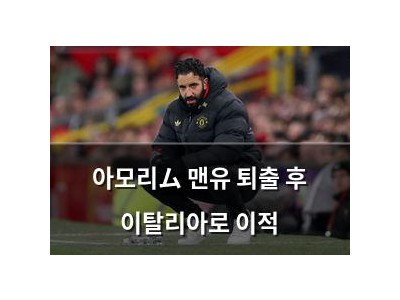 아모리ム 맨유 퇴출 후 이탈리아로 이적